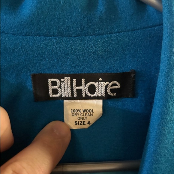 Vintage Bill Haire Vibrant Blue Women's Cropped Blazer - Picture 7 of 11